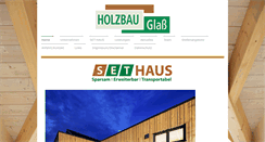 Desktop Screenshot of holzbau-glass.com