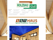 Tablet Screenshot of holzbau-glass.com